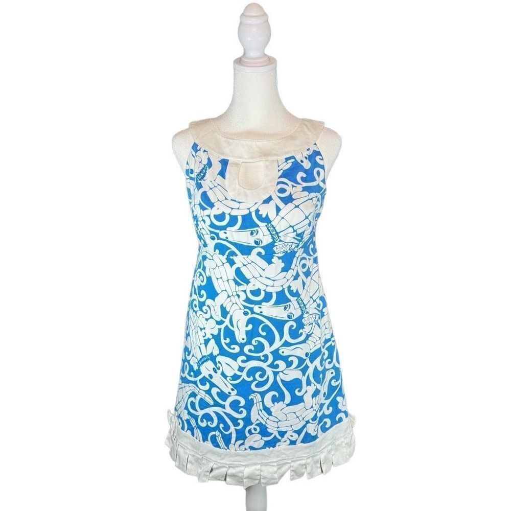 Lilly Pulitzer Gabby Gator‎ Shift Dress Women’s Size 0